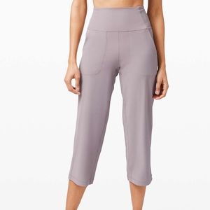 PENDING- Lululemon Align Wide Leg Crop size8 Violet Verbena